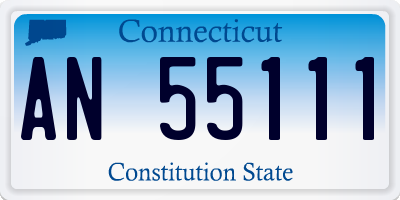 CT license plate AN55111
