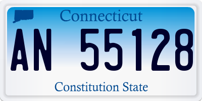 CT license plate AN55128