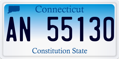 CT license plate AN55130