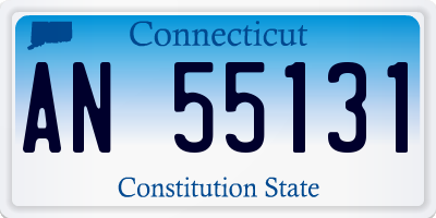 CT license plate AN55131