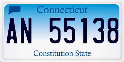 CT license plate AN55138