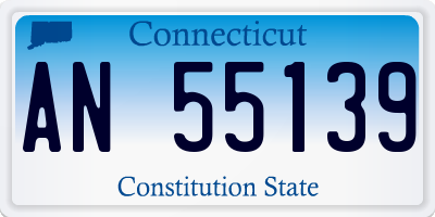 CT license plate AN55139