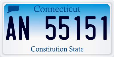 CT license plate AN55151