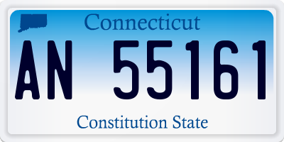 CT license plate AN55161