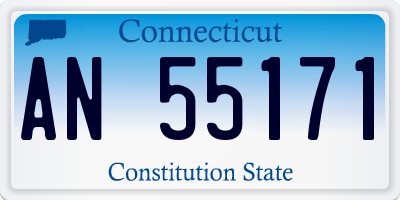 CT license plate AN55171
