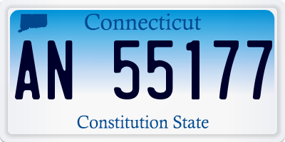 CT license plate AN55177