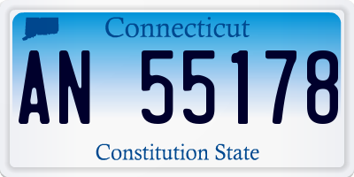 CT license plate AN55178