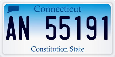 CT license plate AN55191
