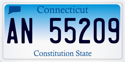 CT license plate AN55209