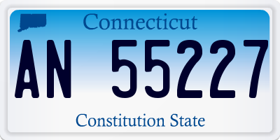 CT license plate AN55227