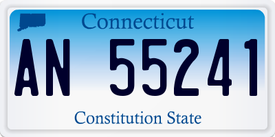 CT license plate AN55241