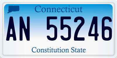 CT license plate AN55246