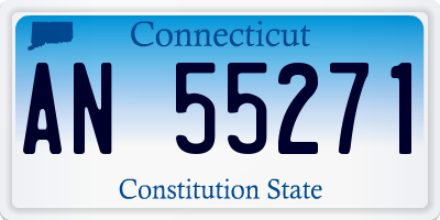 CT license plate AN55271