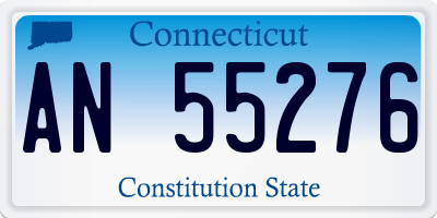 CT license plate AN55276