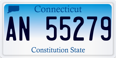 CT license plate AN55279