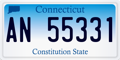 CT license plate AN55331