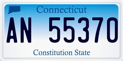 CT license plate AN55370