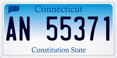 CT license plate AN55371