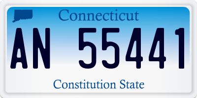 CT license plate AN55441