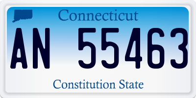 CT license plate AN55463