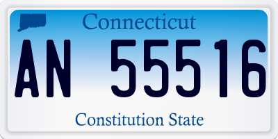 CT license plate AN55516