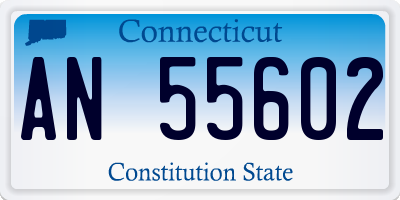 CT license plate AN55602