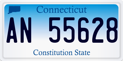 CT license plate AN55628