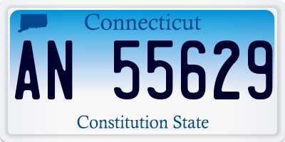 CT license plate AN55629