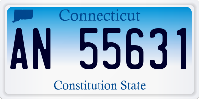 CT license plate AN55631