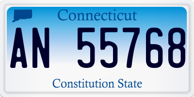 CT license plate AN55768
