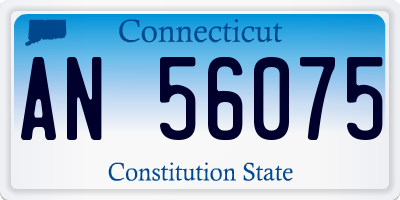 CT license plate AN56075