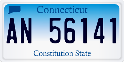 CT license plate AN56141