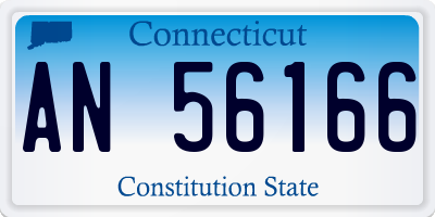 CT license plate AN56166