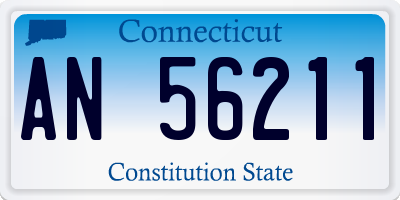 CT license plate AN56211