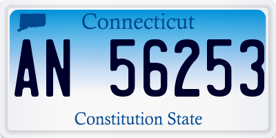 CT license plate AN56253