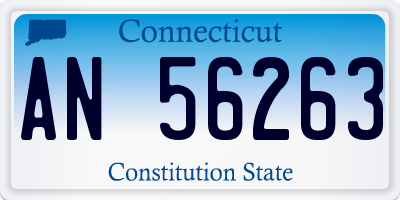 CT license plate AN56263