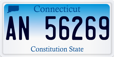 CT license plate AN56269