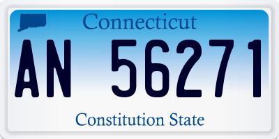 CT license plate AN56271