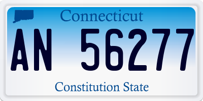 CT license plate AN56277