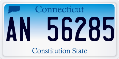 CT license plate AN56285