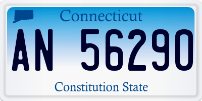 CT license plate AN56290