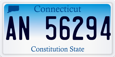 CT license plate AN56294