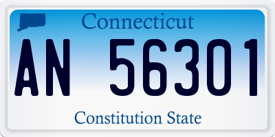 CT license plate AN56301