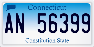 CT license plate AN56399