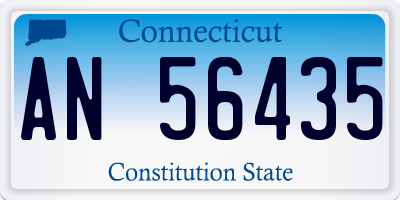 CT license plate AN56435