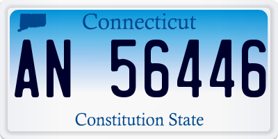 CT license plate AN56446