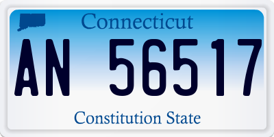 CT license plate AN56517
