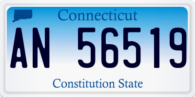CT license plate AN56519