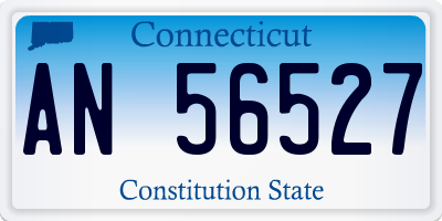 CT license plate AN56527