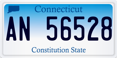 CT license plate AN56528